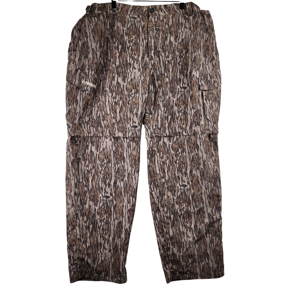 Magellan Outdoors Mossy Oak‎ Bottomland Convertible Cargo Pants Mens 3XL Camo